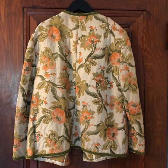 Vintage Cropped Brocade Kimono Jacket - Picture 2 of 8
